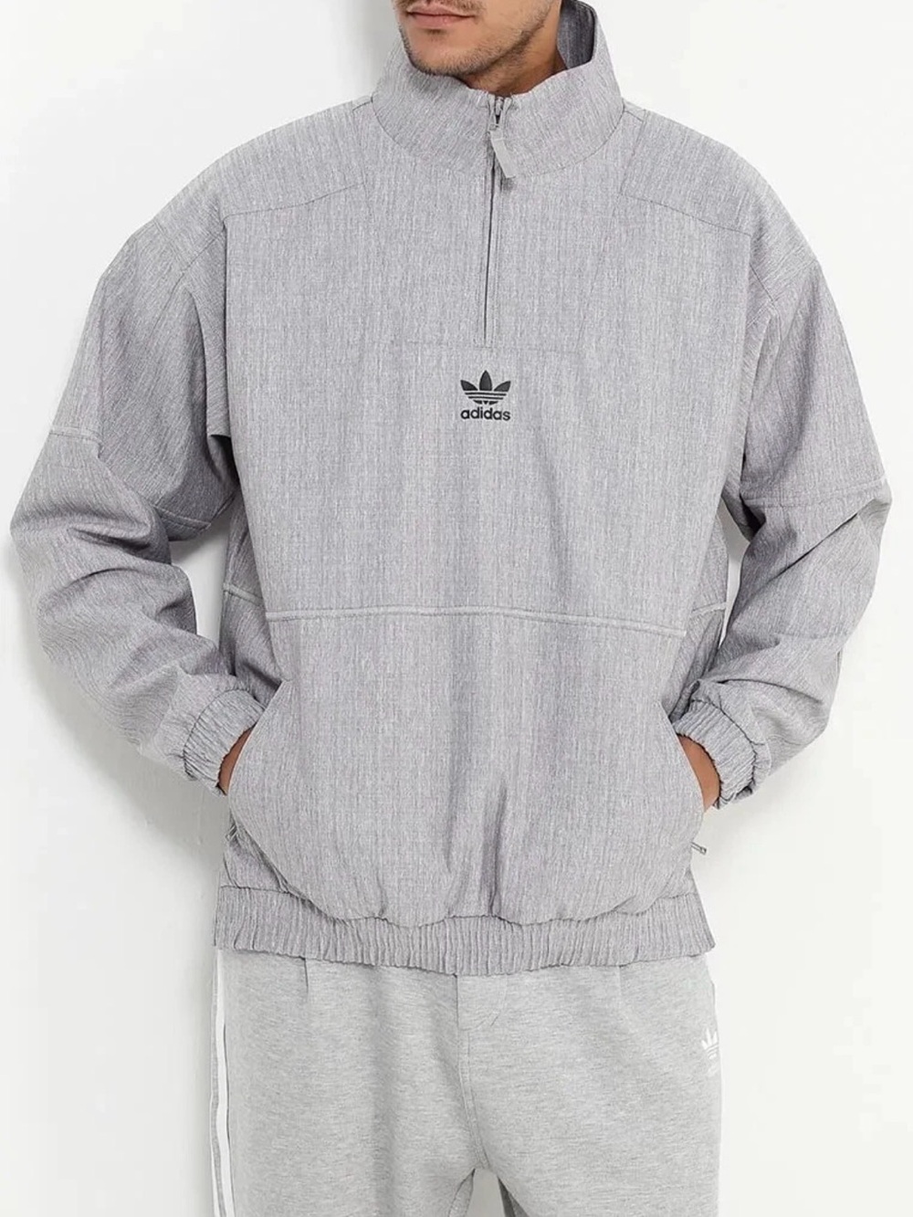 Adidas Originals Paris Pack 1/2 Zip Windbreaker Jacket BK0529 Mens 2XL